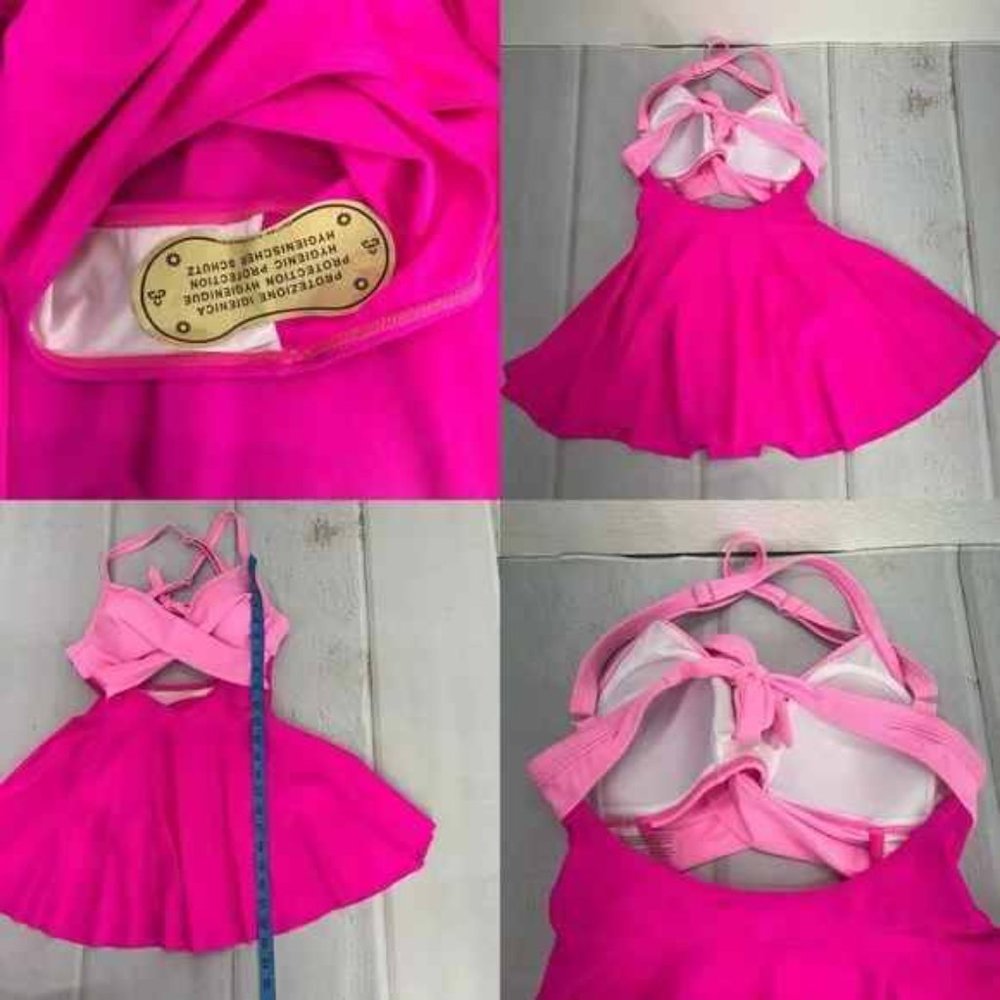 Pink swim dress bikini beach - Picture 5 of 13